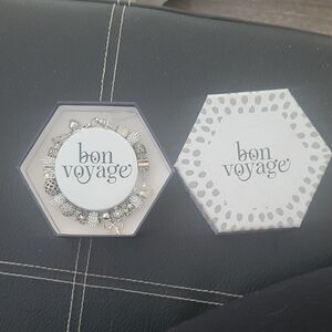 Bon Voyage Silver-Tone Charm Bracelet